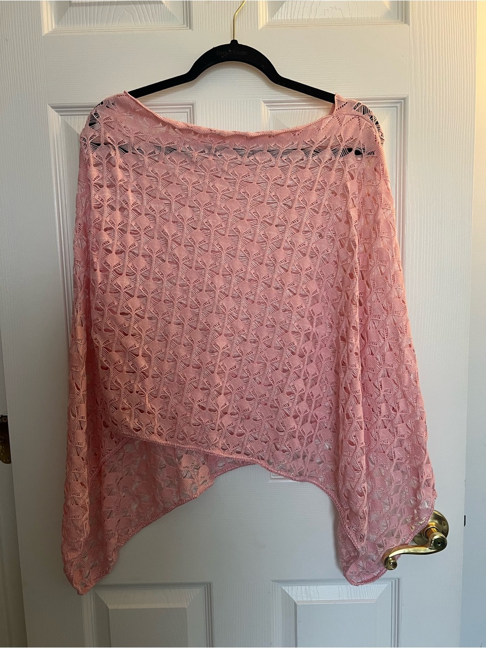 Pink Poncho Top